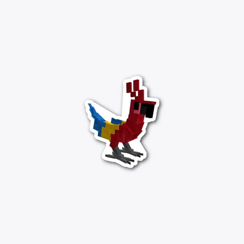 MegaParrot Sticker - Red